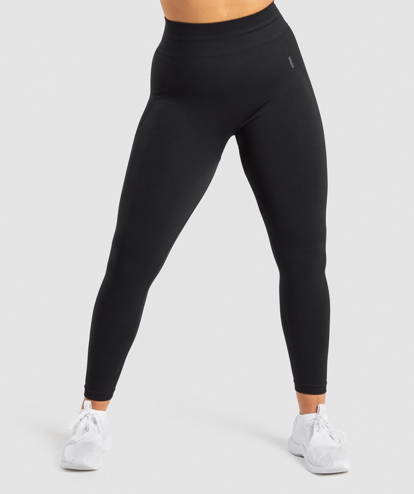 Black / Grey Women's Gymshark Flex High Waisted Leggings | USA-04329