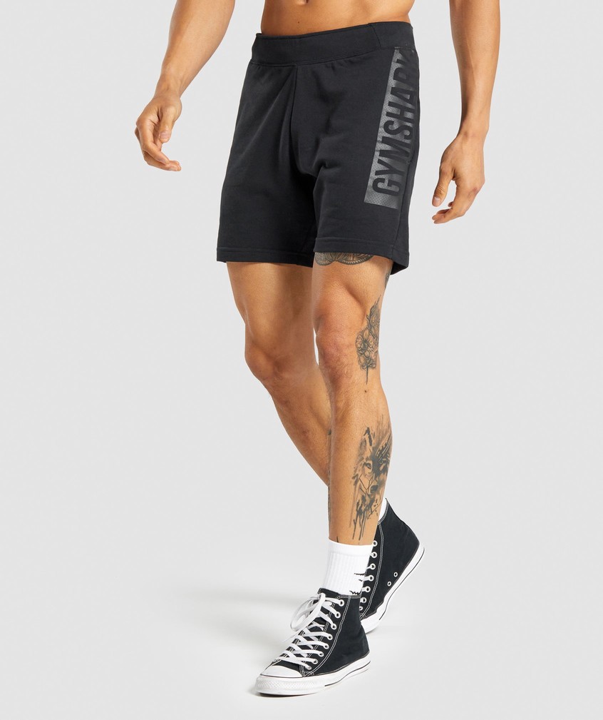 Black Men's Gymshark Bold Shorts | USA-78916