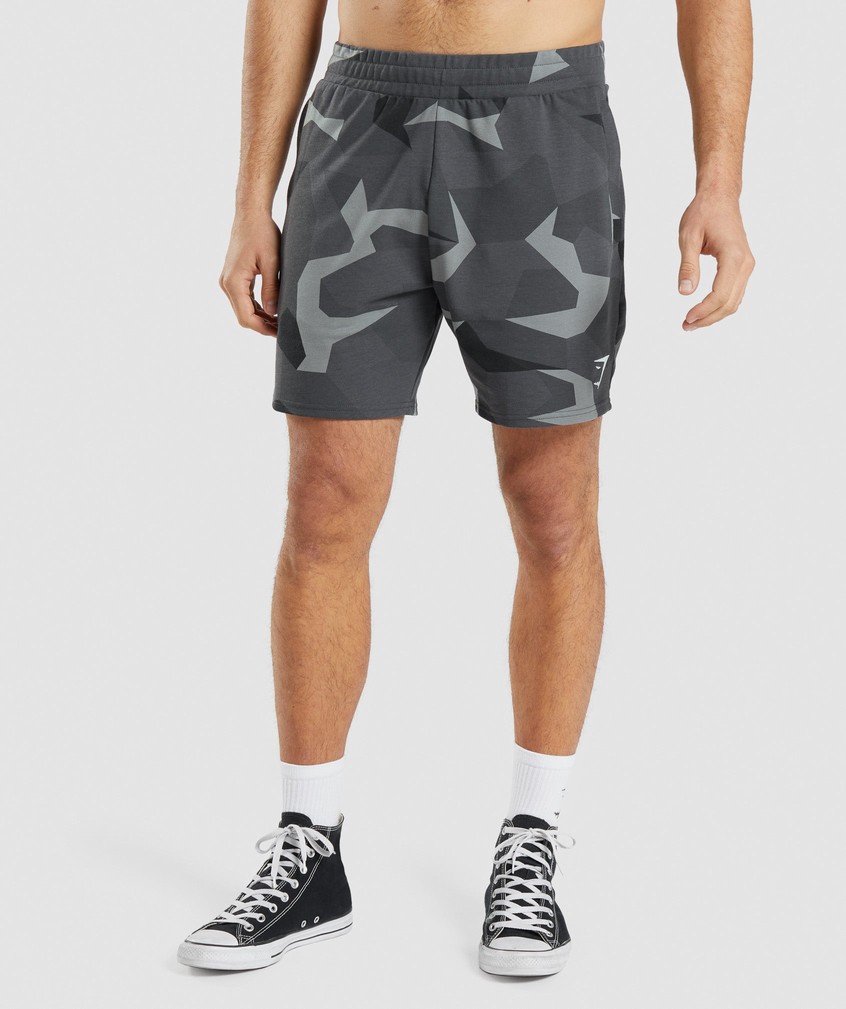 Black Men's Gymshark Critical 7" Shorts | USA-73805