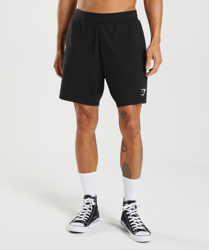 Black Men's Gymshark Critical 7" Shorts | USA-98132