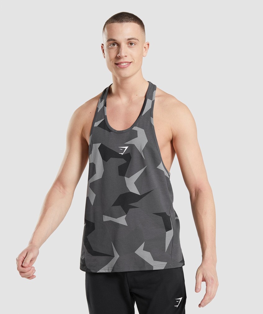 Black Men's Gymshark Critical Stringer | USA-35780