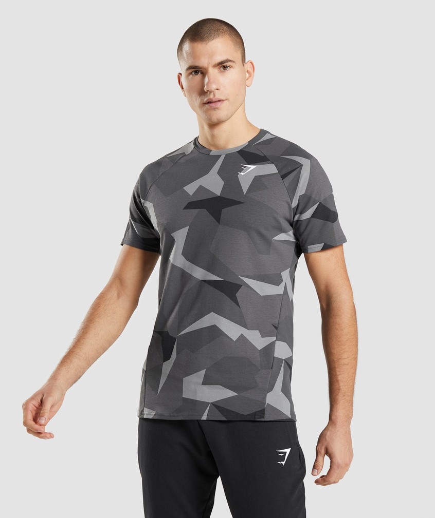 Black Men's Gymshark Critical T-Shirts | USA-89630