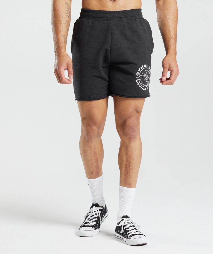 Black Men's Gymshark Legacy Shorts | USA-24610