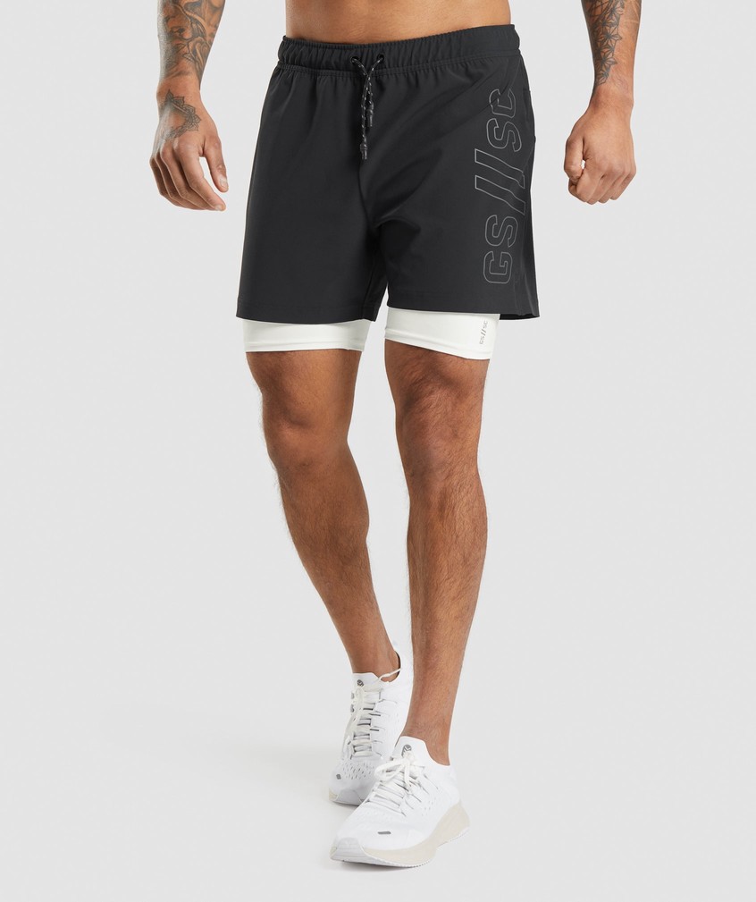 Black Men's Gymshark Steve Cook Ranger Shorts | USA-01487