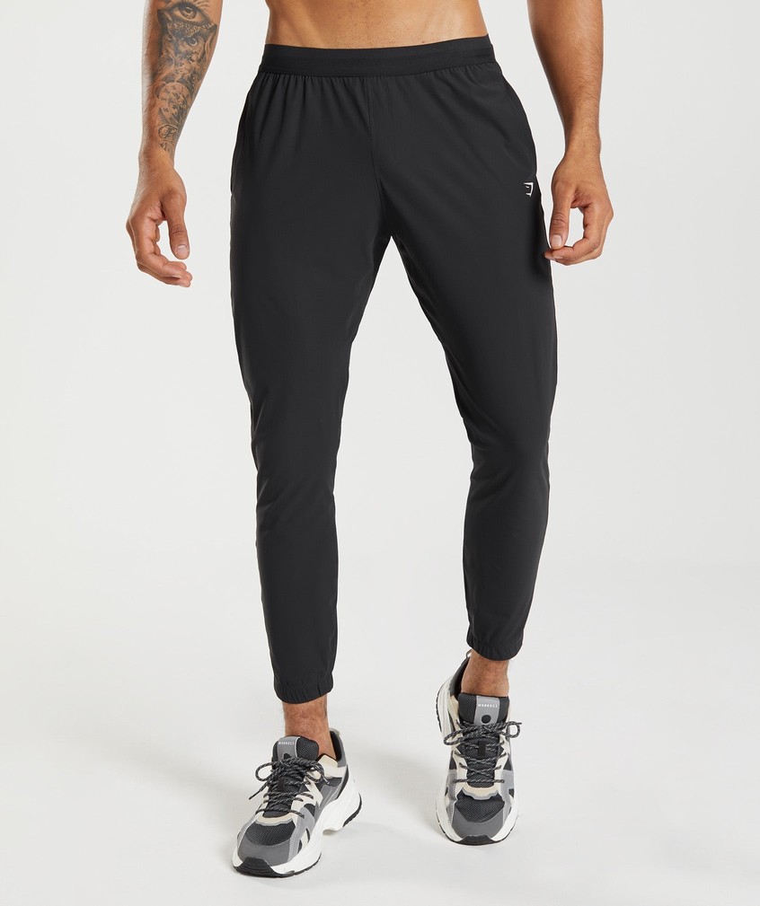 Black Men's Gymshark Studio Joggers | USA-12980