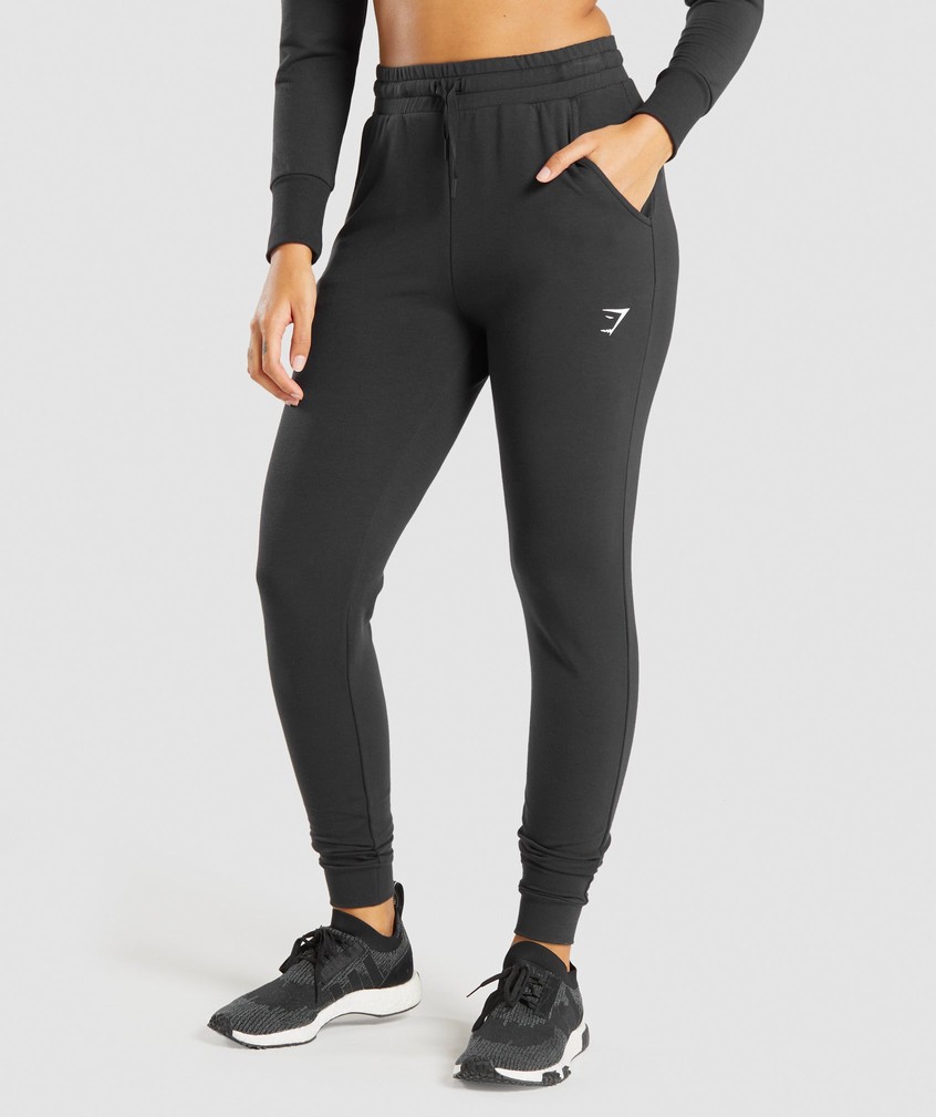 Black Women's Gymshark Pippa Training Joggers | USA-03914