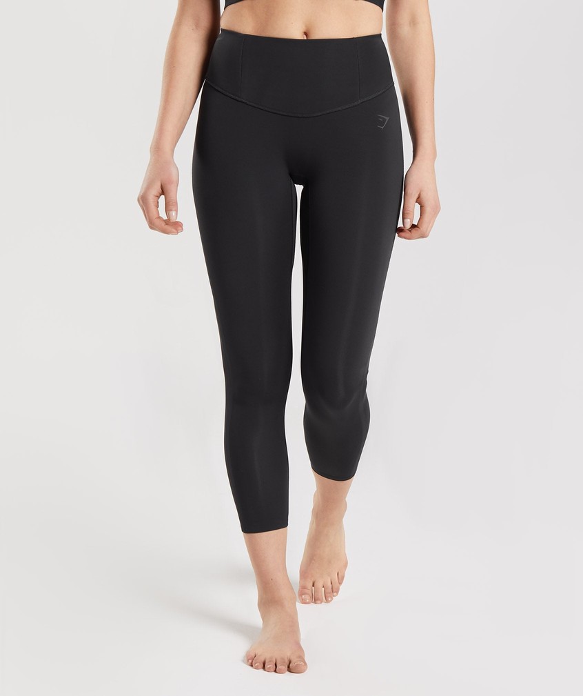 Black Women's Gymshark Studio 7/8 Leggings | USA-61829