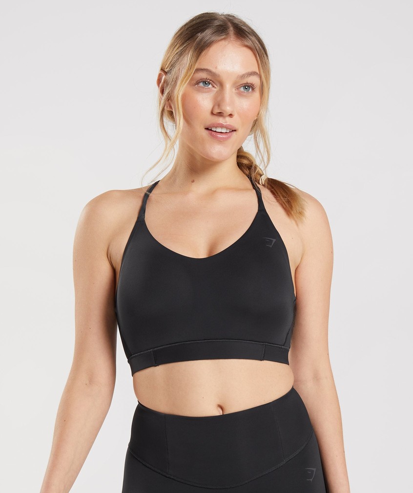 Black Women's Gymshark Studio Sports Bra | USA-54870