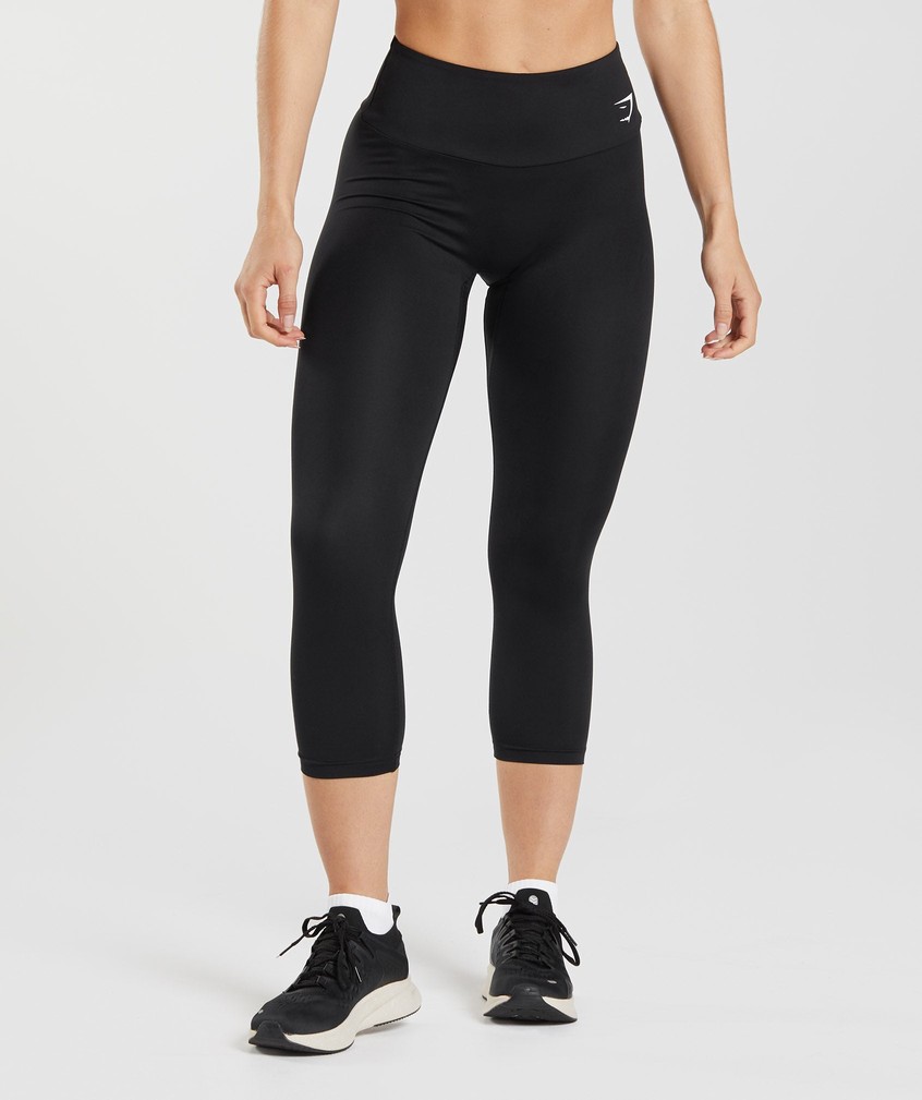 Black Women's Gymshark Training 7/8 Leggings | USA-29871