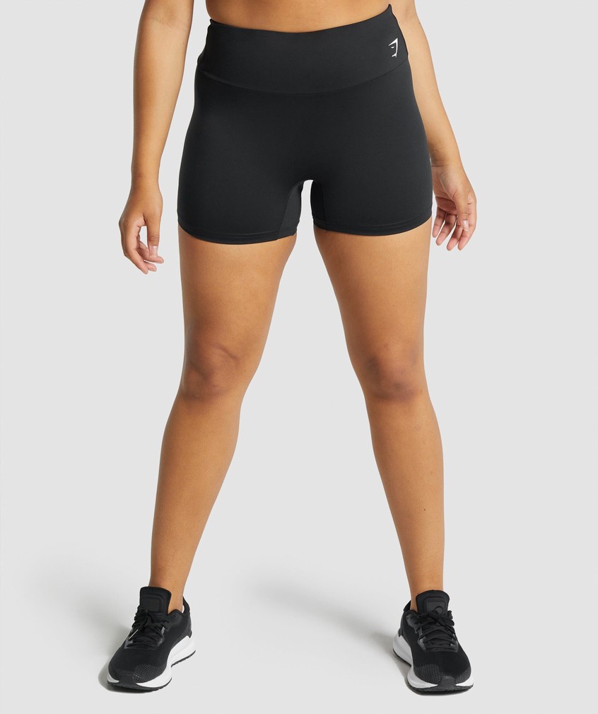 Black Women's Gymshark Training Shorts | USA-13486