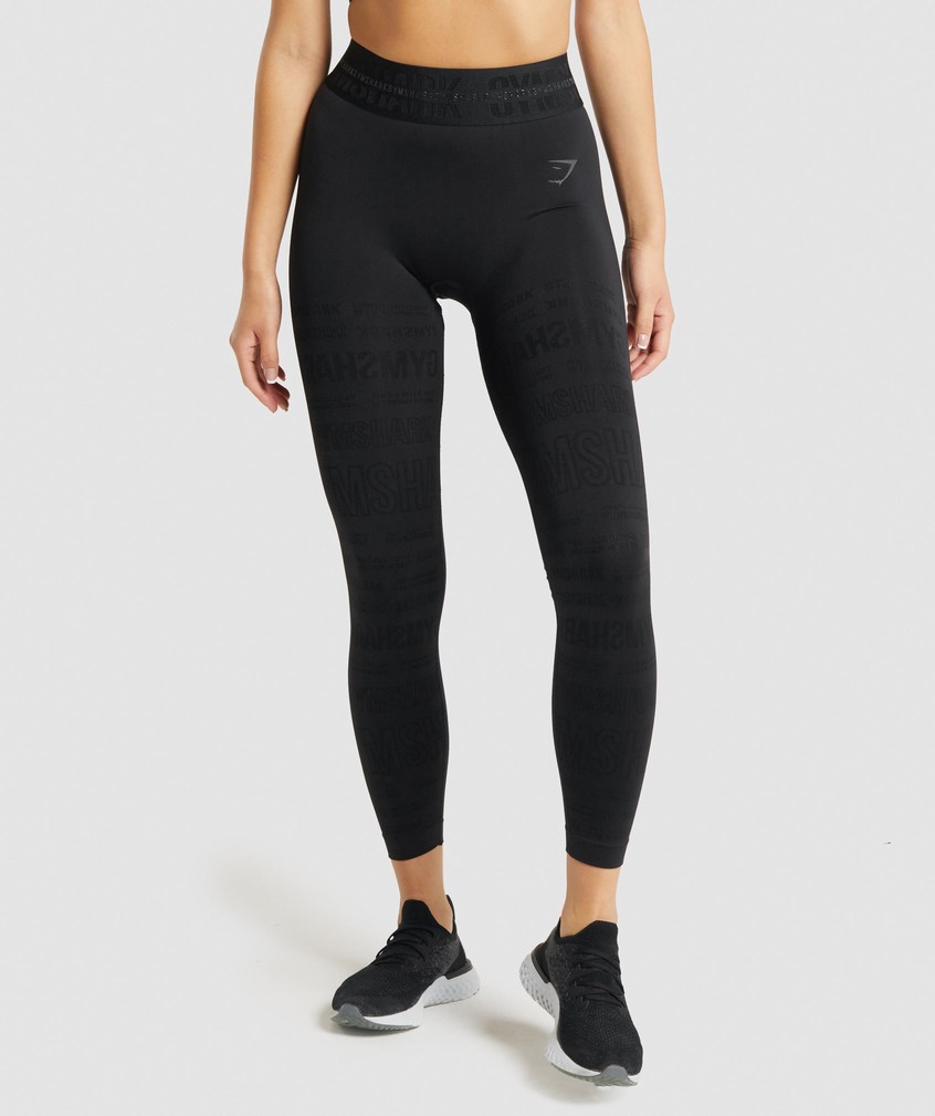 Black Women's Gymshark Vision Leggings | USA-64718