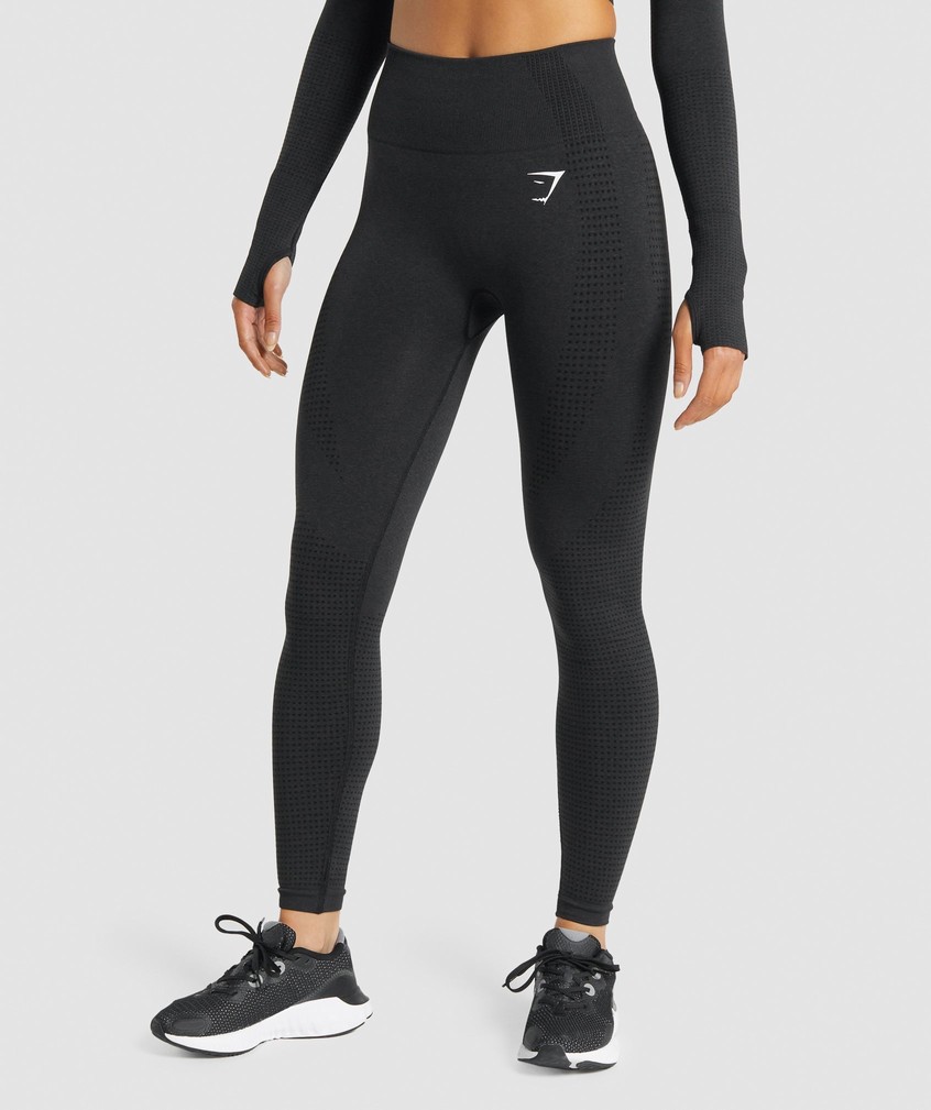 Black Women's Gymshark Vital Seamless 2.0 Leggings | USA-53102