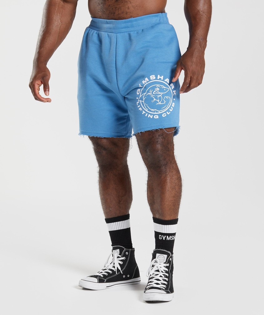 Blue Men's Gymshark Legacy Shorts | USA-80267