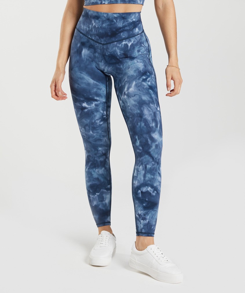 Blue Women's Gymshark Elevate Leggings | USA-85607