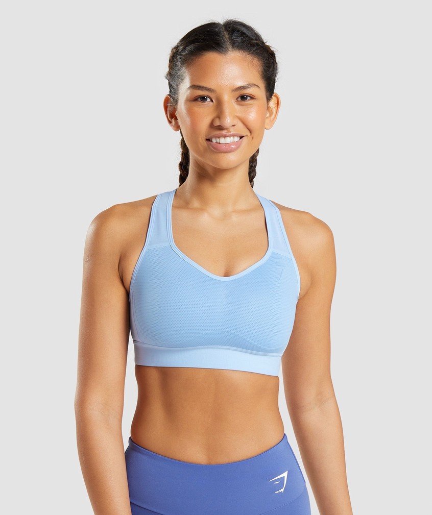 Blue Women's Gymshark Lightweight High Support Sports Bra | USA-57018