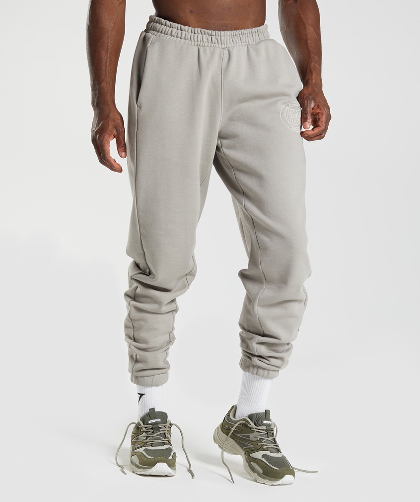 Brown Men's Gymshark GS10 Year Joggers | USA-34289