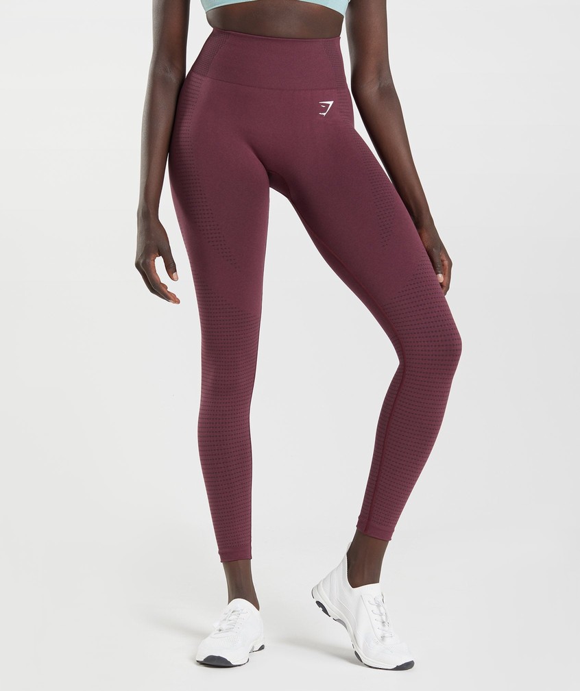 Burgundy Women's Gymshark Vital Seamless 2.0 Leggings | USA-30469