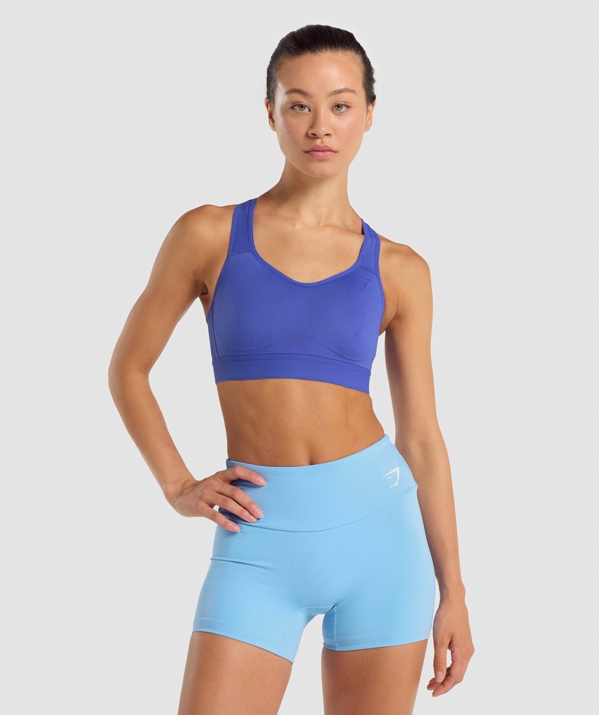 Dark Blue Women's Gymshark Lightweight High Support Sports Bra | USA-92706