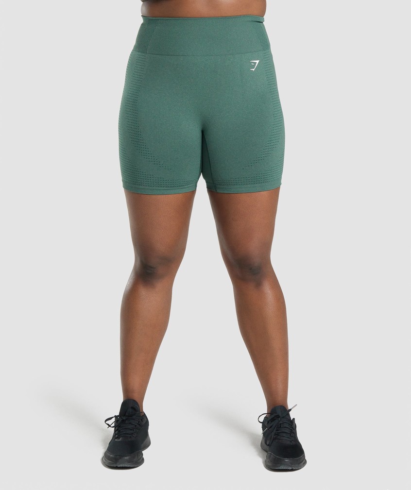 Dark Green Women's Gymshark Vital Seamless 2.0 Shorts | USA-47591