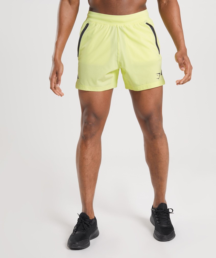 Green Men's Gymshark Apex 5" Perform Shorts | USA-87103