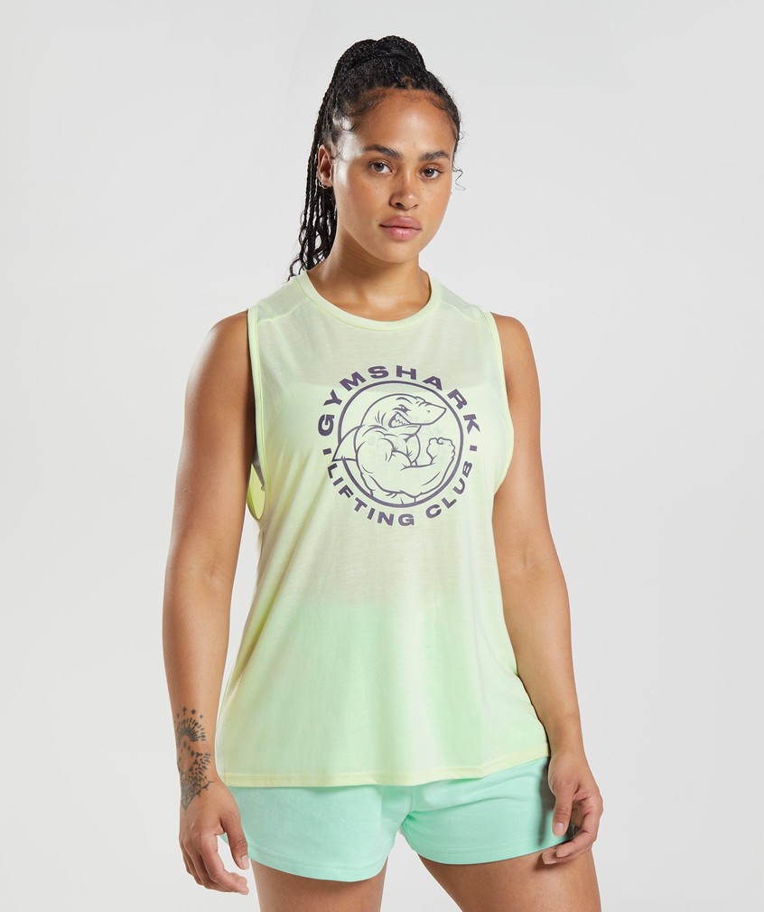 Green Women's Gymshark Legacy Tank | USA-63921