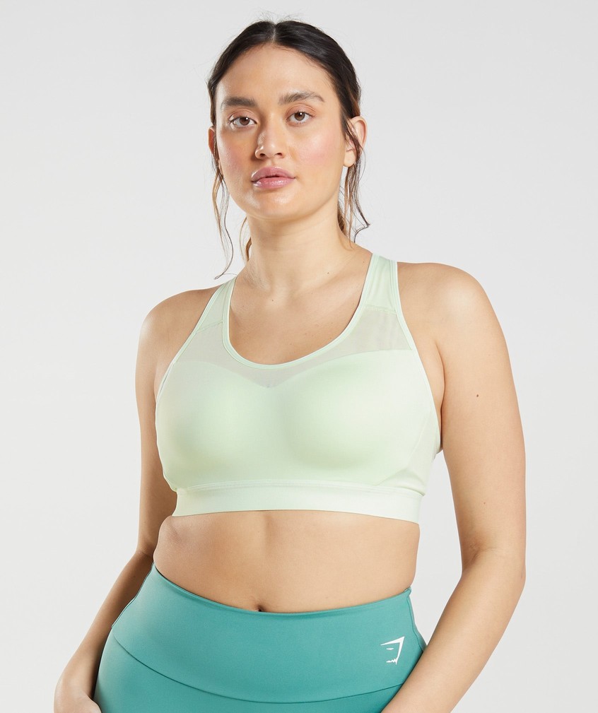 Green Women's Gymshark Open Back Sports Bra | USA-92483