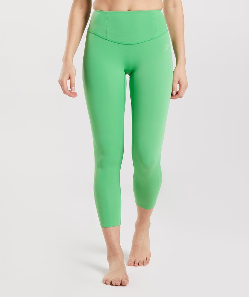 Green Women's Gymshark Studio 7/8 Leggings | USA-30186