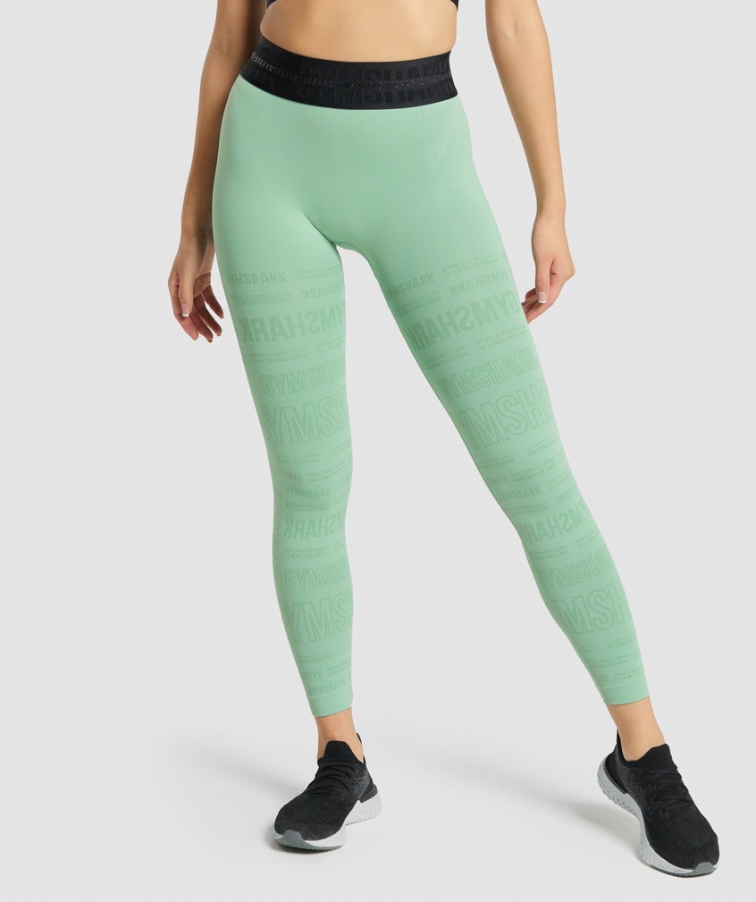 Green Women's Gymshark Vision Leggings | USA-05187