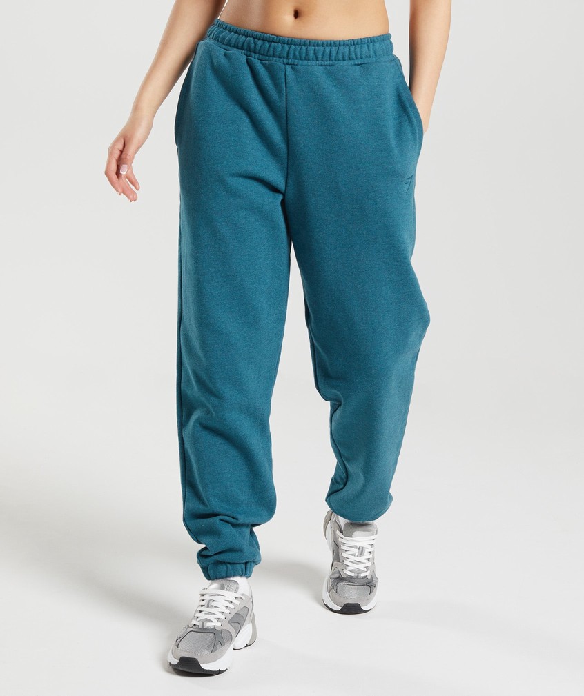 Grey Blue Women's Gymshark Rest Day Sweats Joggers | USA-26351