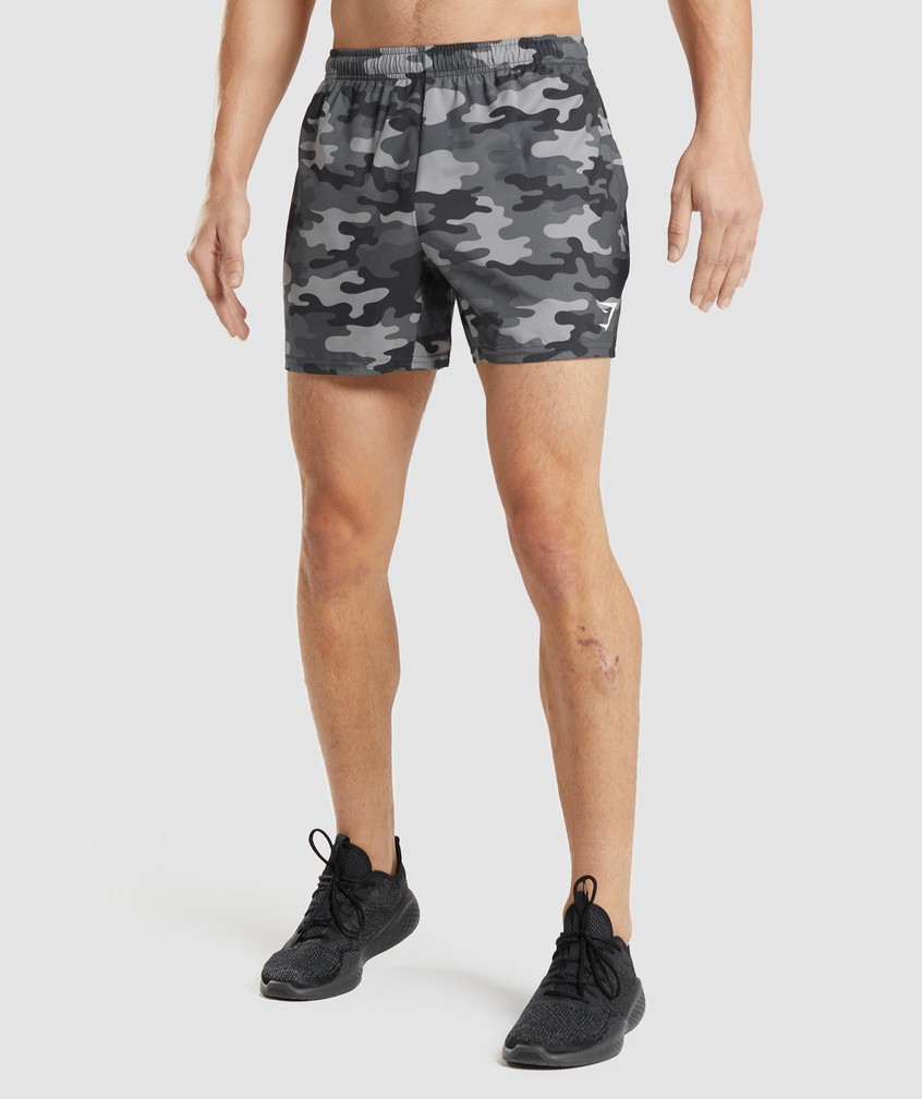 Grey Men's Gymshark Arrival 5" Shorts | USA-27196