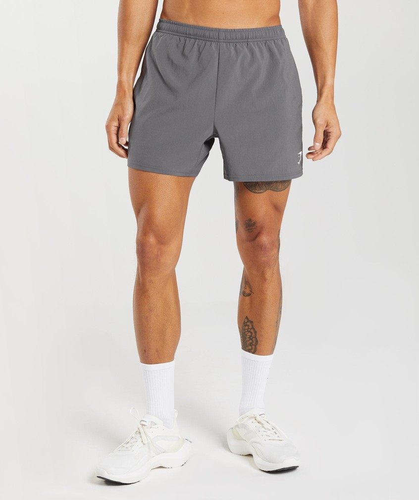 Grey Men's Gymshark Arrival 5" Shorts | USA-92645