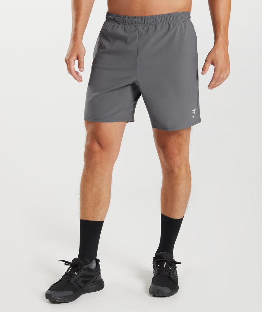 Grey Men's Gymshark Arrival 7" Shorts | USA-01593