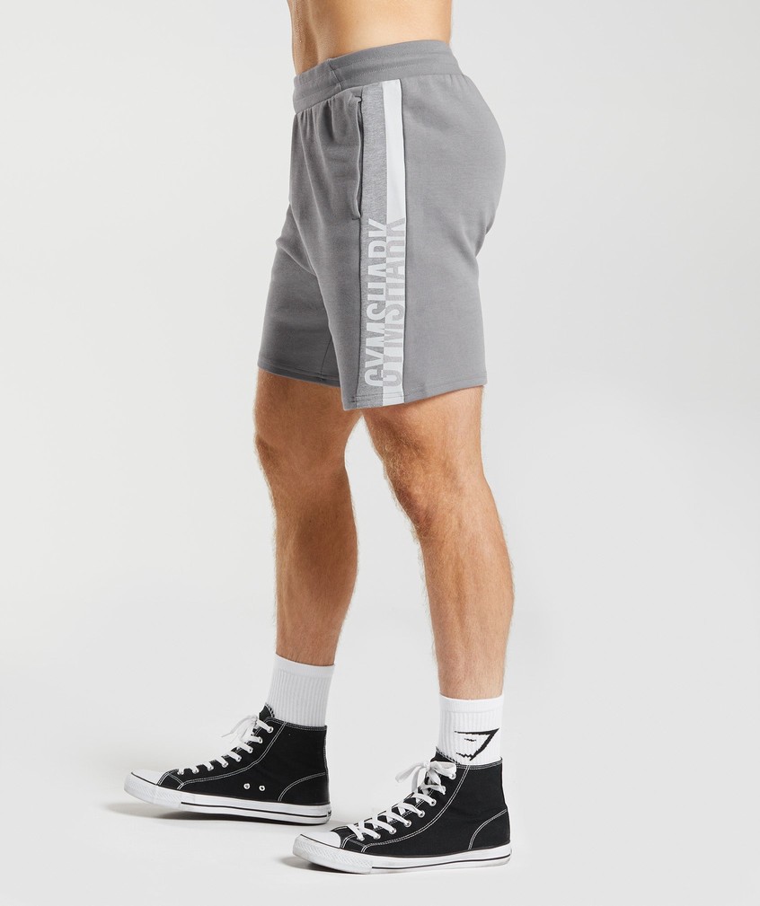 Grey Men's Gymshark Bold React 7" Shorts | USA-52064