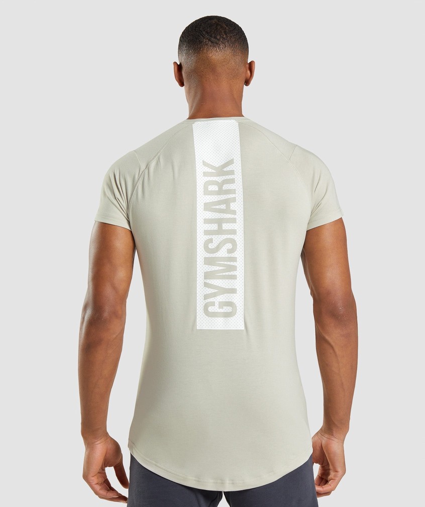 Grey Men's Gymshark Bold T-Shirts | USA-47329