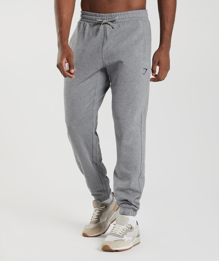 Grey Men's Gymshark Essential Oversized Joggers | USA-21347