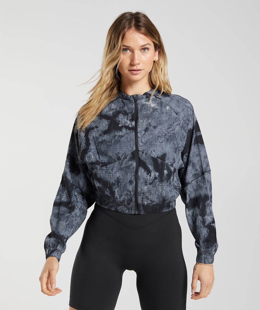 Grey Women's Gymshark Elevate Woven Jackets | USA-51678