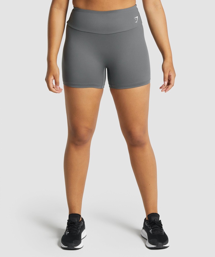 Grey Women's Gymshark Training Shorts | USA-73245