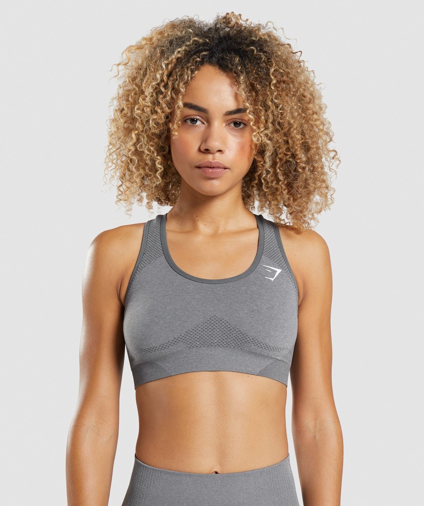 Grey Women's Gymshark Vital Seamless 2.0 Sports Bra | USA-52091