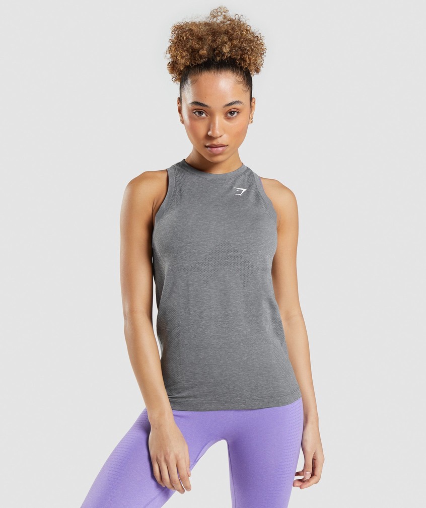 Grey Women's Gymshark Vital Seamless 2.0 Light Tank | USA-84271