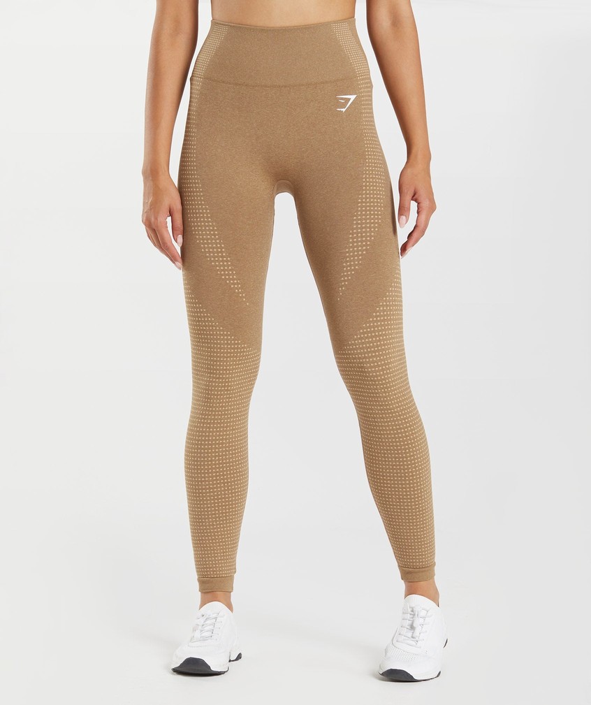 Khaki Women's Gymshark Vital Seamless 2.0 Leggings | USA-16978