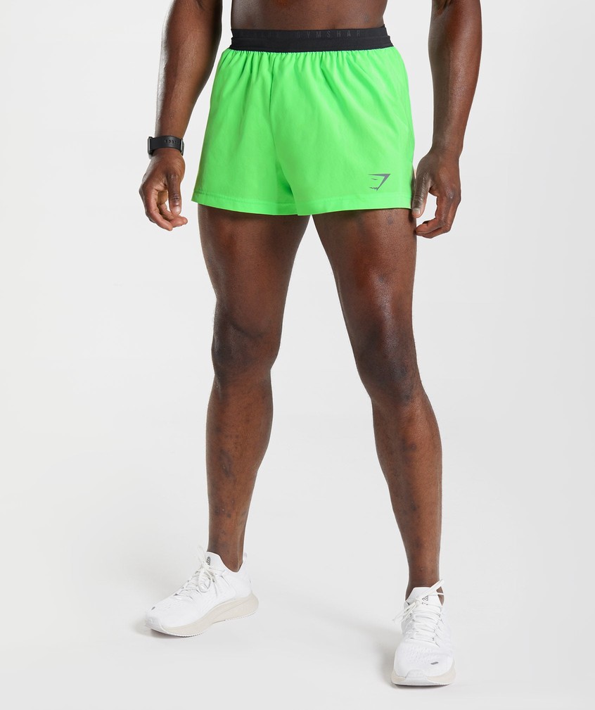 Light Green Men's Gymshark Sport 3" Shorts | USA-61297