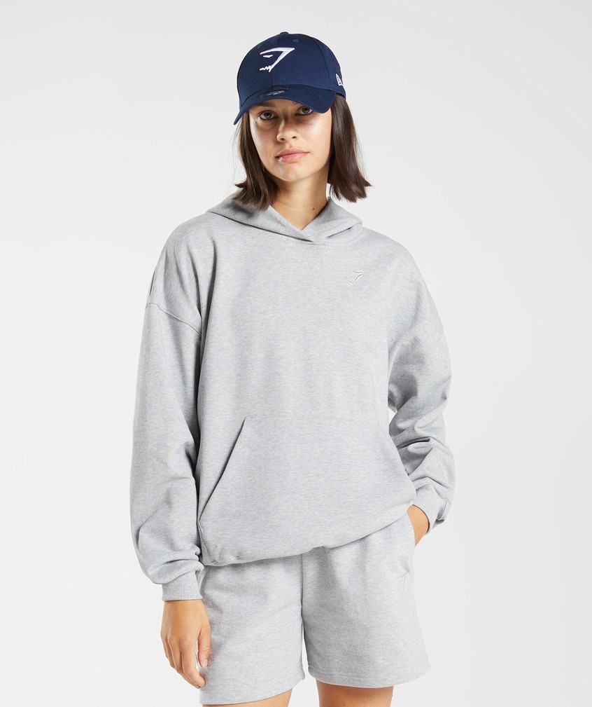 Light Grey Women's Gymshark Rest Day Sweats Hoodie | USA-03976