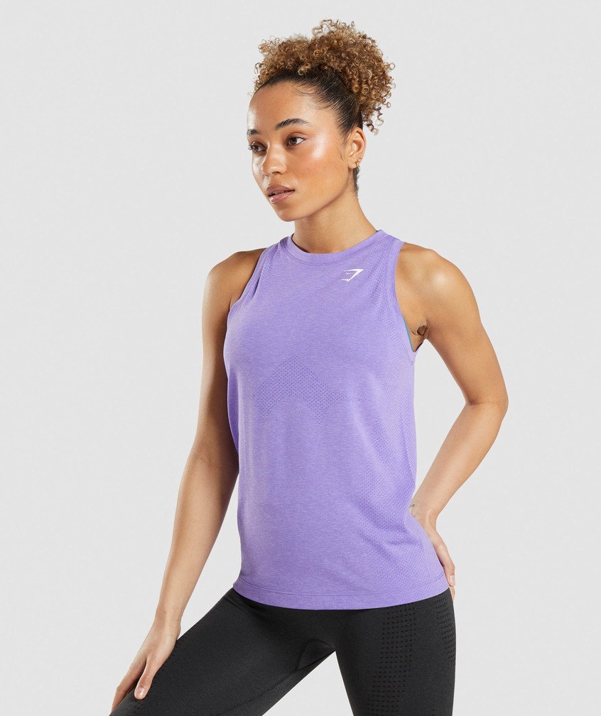 Light Purple Women's Gymshark Vital Seamless 2.0 Light Tank | USA-89326