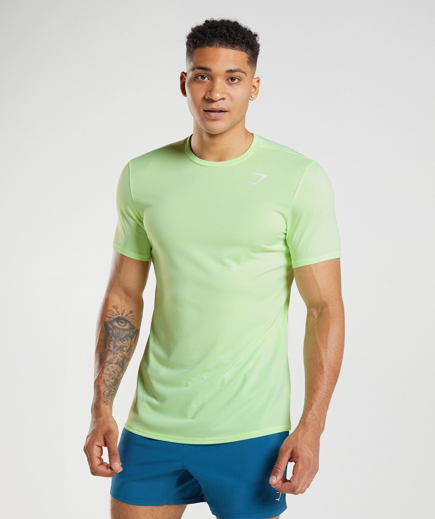 Mint Men's Gymshark Arrival T-Shirts | USA-93725