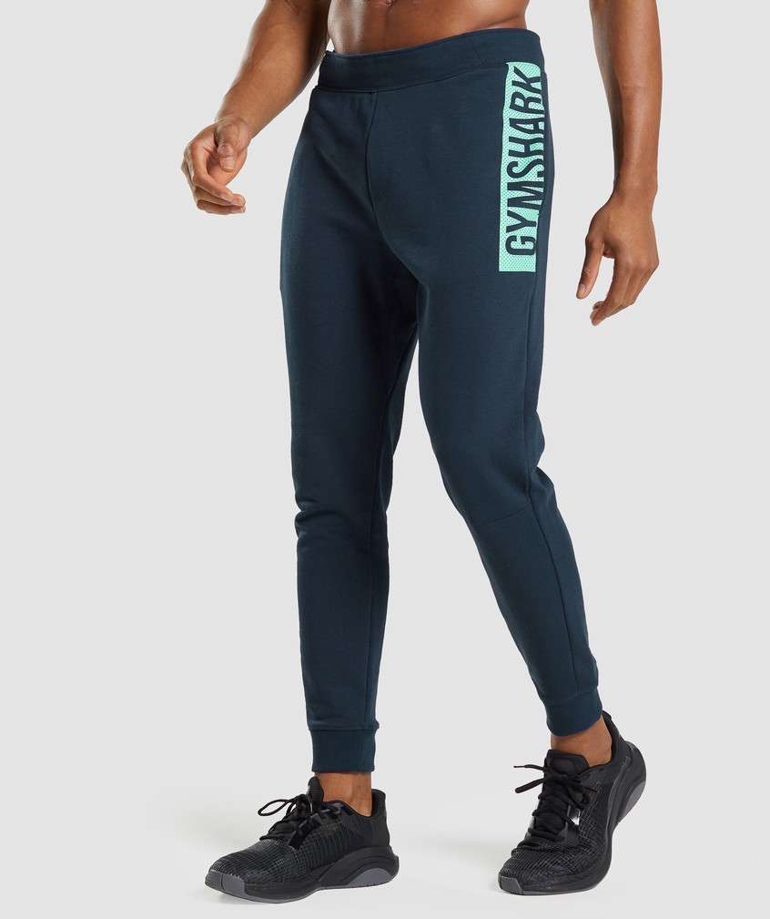 Navy Men's Gymshark Bold Joggers | USA-67513