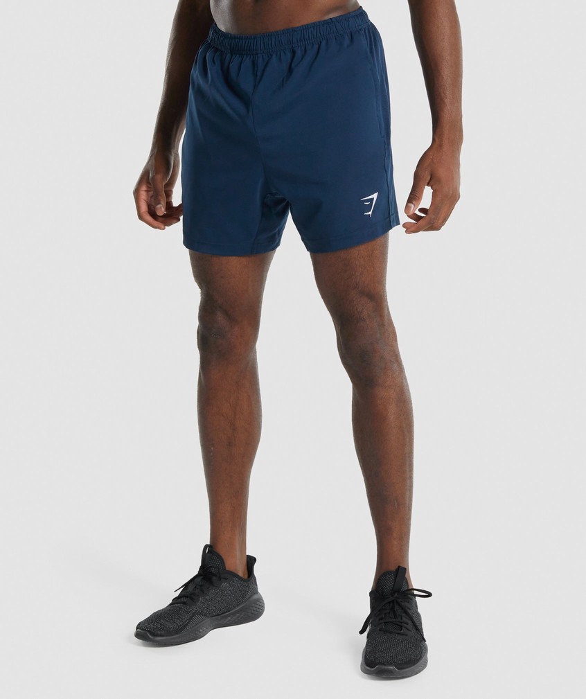 Navy Men's Gymshark Sport Shorts | USA-48629