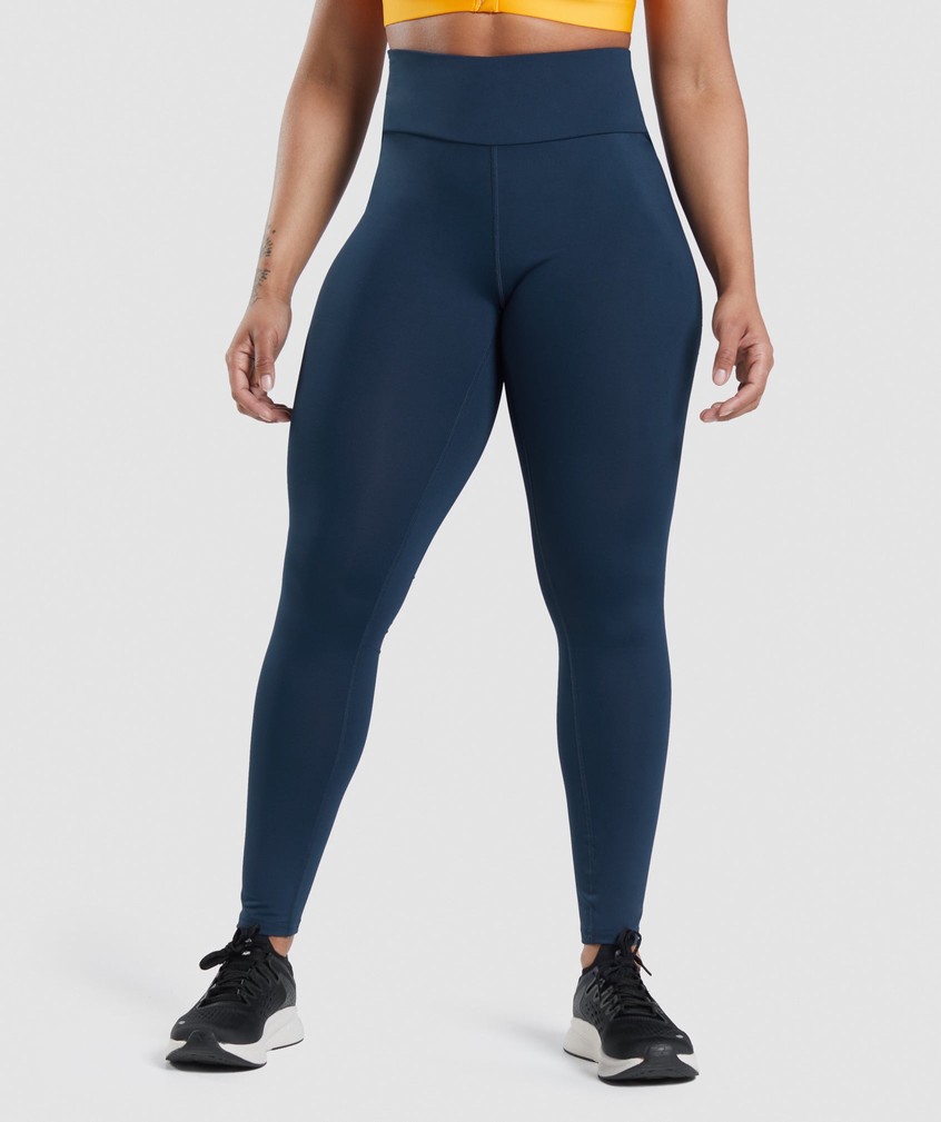 Navy Women's Gymshark Speed Leggings | USA-17984