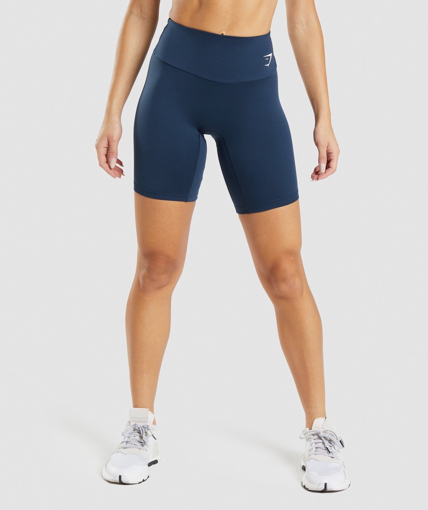 Navy Women's Gymshark Training Cycling Shorts | USA-56478