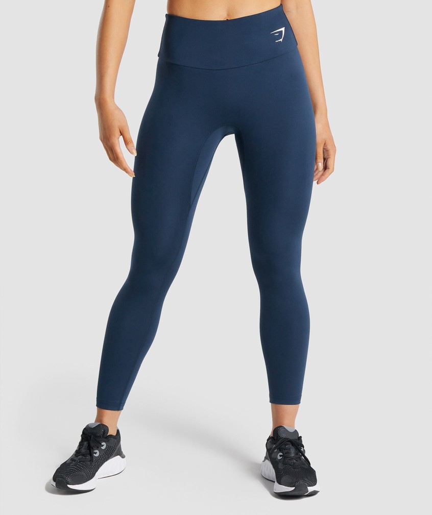 Navy Women's Gymshark Training Leggings | USA-86290