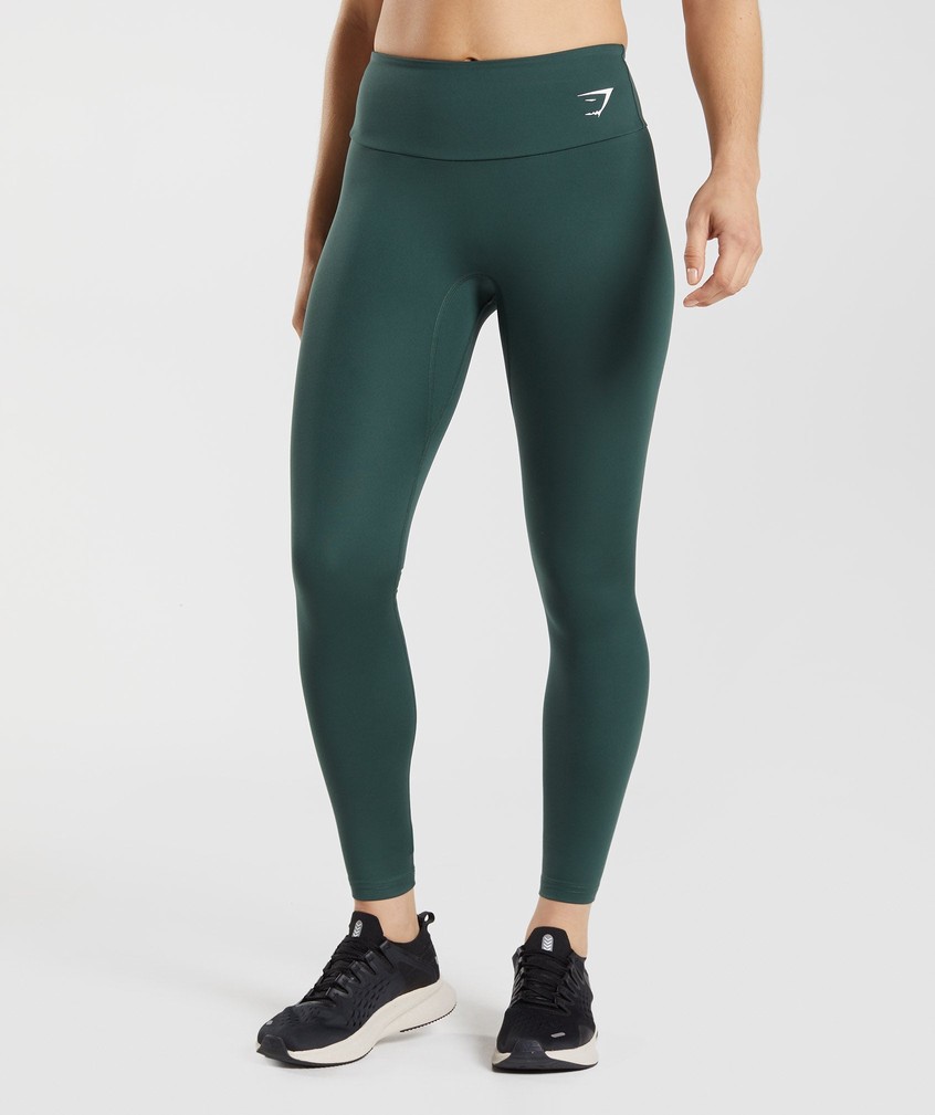 Obsidian Green Women's Gymshark Training Leggings | USA-26704